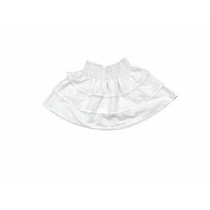 NEW LITTLE OLIN girl's tween smocked ruffle skirt in white